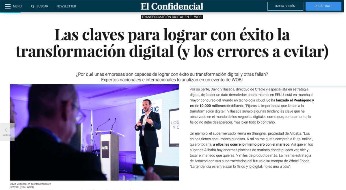 Claves de Transformacion Digital en El&nbsp;Confidencial